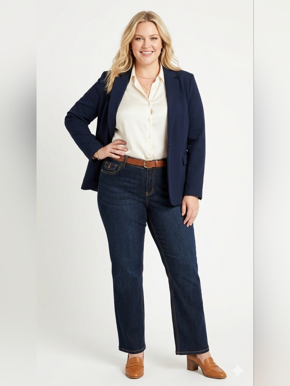 Dark Blue Denim Jeans - Picture 16 of 16